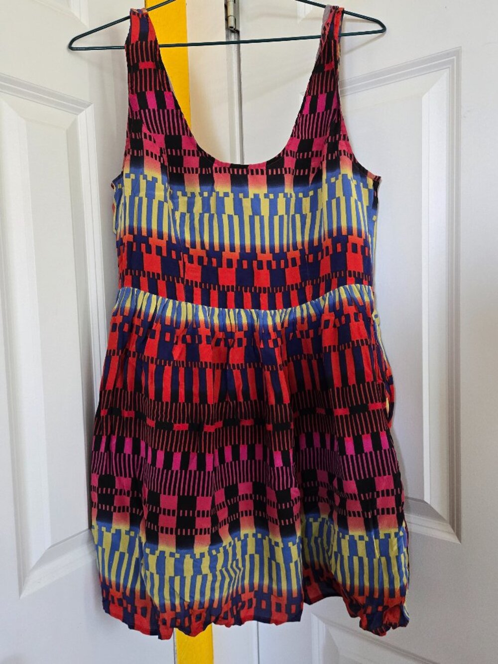 Silence + noise silk mini dress